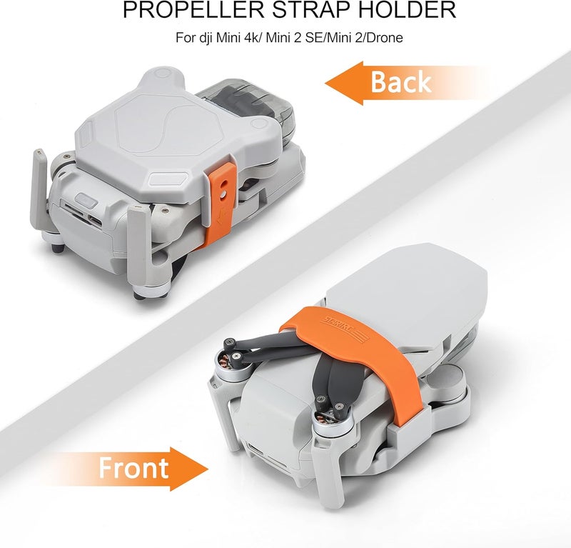 STARTRC Propeller Holder Strap for DJI Mini 4K/Mini 2/Mavic Mini 2 Accessories, Propeller Protector Props Guard Stabilizer Fixator Quick Release Strap - Image 3